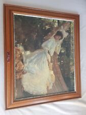 Oil Painting By Sir A Munnings 1908 "The Arbor " on cardboard 