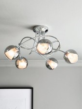 Next Smoke Grey Cooper 5 Light Multiarm Ceiling Light