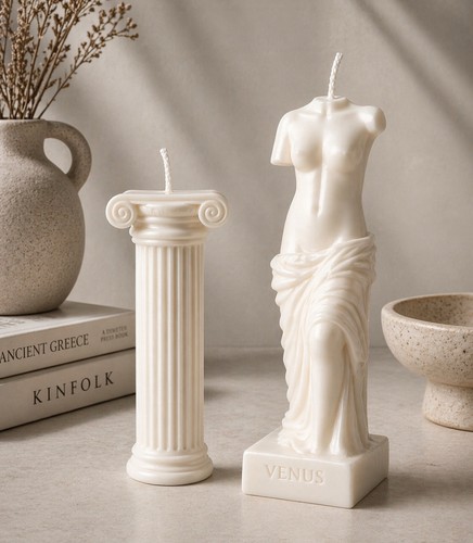 Venus torso candle ionic - torso, &