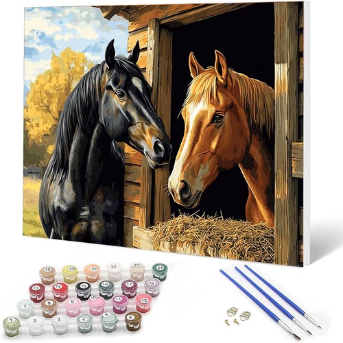 Horse paint numbers kit - horse,