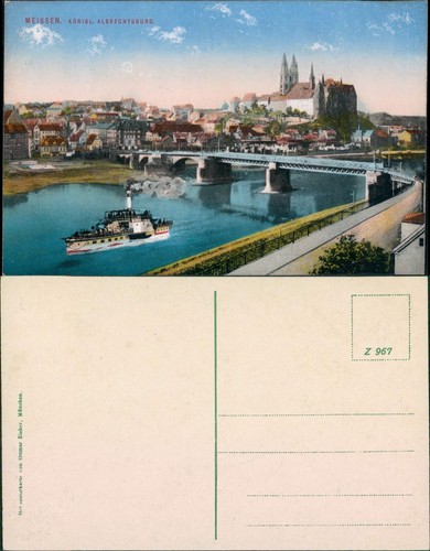 Postcard meissen castle - postcard,