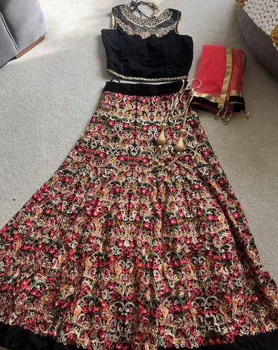Indian embroidered lengha - indian,