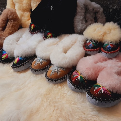Ladies leather wool - leather, winter