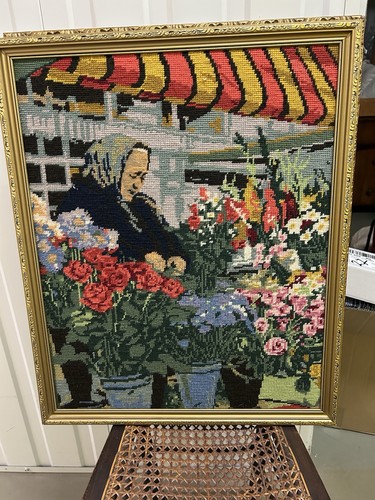 Hand embroidered tapestry - embroidered,
