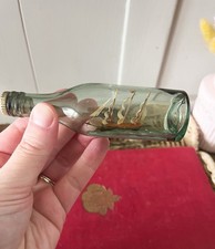 Vintage Miniature Ship in a Bottle Booths Distillery