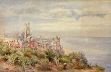 Cromer Watercolour by Irish Artist Sir Thomas Newenham Deane RHA 1828-1899