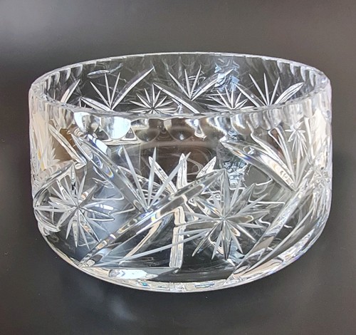 Vintage cut crystal glass - cut,