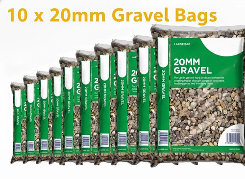 20mm tarmac gravel bags - 10,