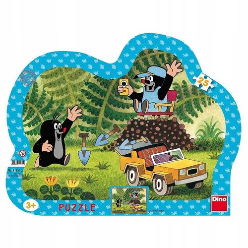 Dino krecik jigsaw - puzzle,