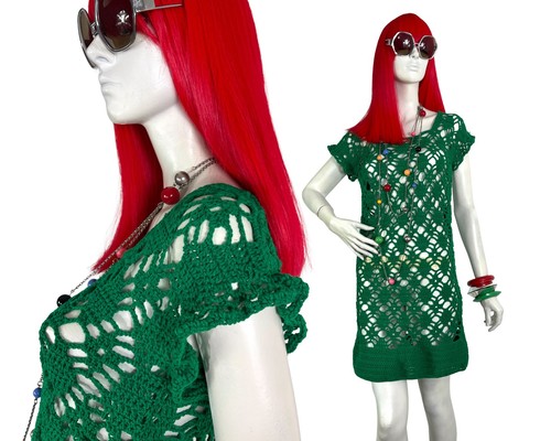 1960s vintage crochet - , mod