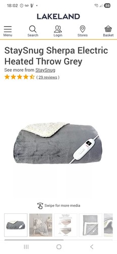 Lakeland heated throw blanket - lakeland,
