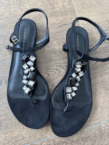 Charles keith black flat - keith,