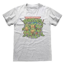Official TMNT T-Shirt Retro Teenage Mutant Ninja Turtles Design Fan Apparel