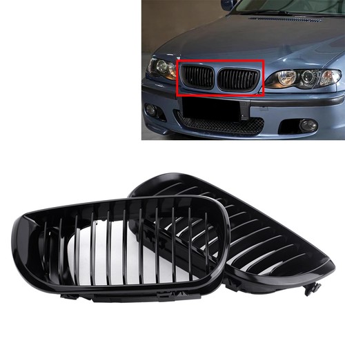 Front hood kidney grilles - front,