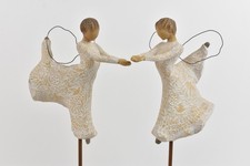 DEMDACO WILLOW TREE DANCE OF LIFE FIGURINE WITH STAND 2011 SUSAN LORDI x 2