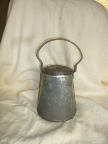 Vintage metal milk - vintage,