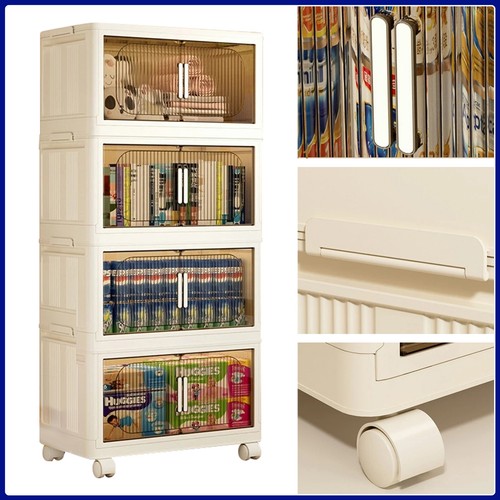 Folding stackable storage box - stackable,