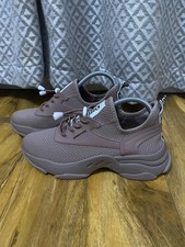 Steven Madden Match-E Trainers Women's UK 8 Mauve Lifestyle Shoes SM19000020-945