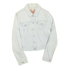 LEVI'S Womens White Denim