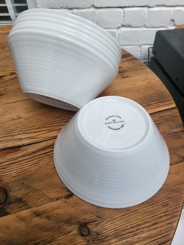 Dartington white cereal bowls - white,