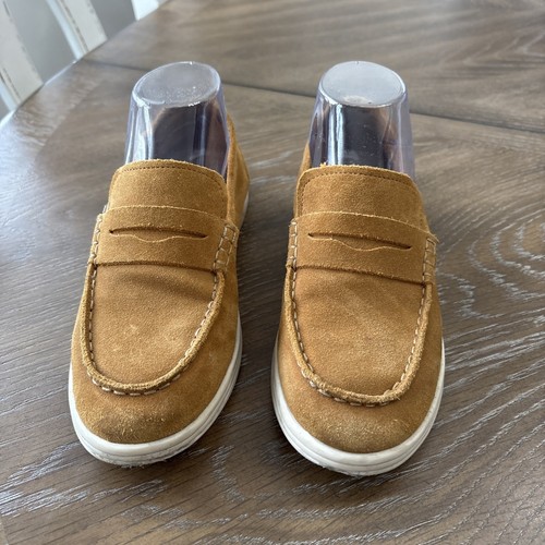 Zara tan suede penny - zara,