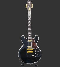 Miniature Guitar - BB King B.B King Lucille Gibson Black Model Guitar Inc Stand