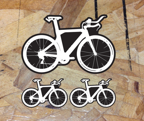 Triathlon tri bike sticker - triathlon,