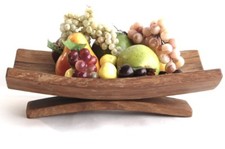 Solid Oak Fruit Bowl –