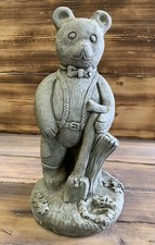 Stone garden large teddy bear - stone,