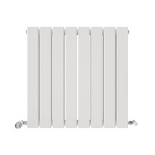 Radiator Horizontal Double Column Flat Panel Designer White Radiator 600x608mm