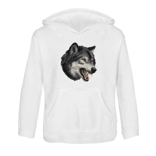 Snarling wolf head - wolf, head'