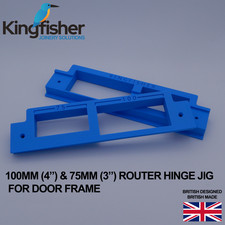 Frame Hinge Jig Router Template for 100mm (4") & 75mm (3") Standard Door Hinges