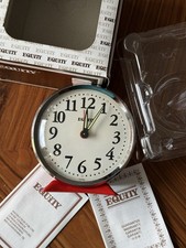 Vintage Equity Alarm Clock, Mechanical, Red Color, Old Stock Brand New
