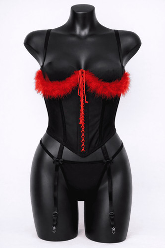 Ladies marabou cupless - ladies,