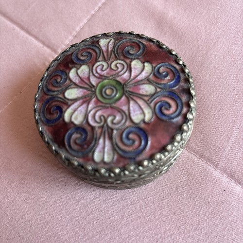 Vintage silver cloisonne - vintage,