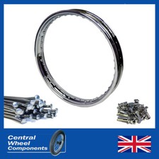 Chrome Rim & Spoke Set - 18 x 1.60 BSA Bantam D7 D10 D13 D14 D175 Front or Rear