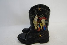 Disney Toy Story Woody Little Kids Youth Size 11 Black Zip Cowboy Boots