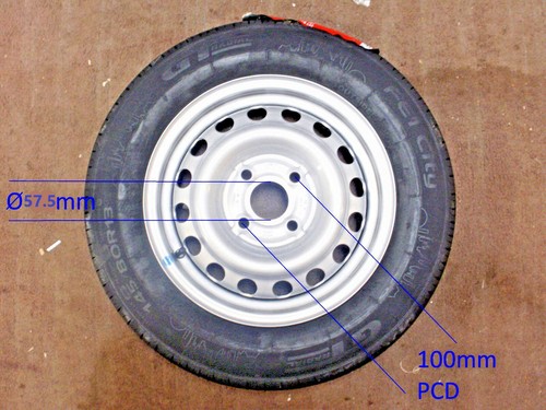 Trailer wheel tyre 100mm - trailer,