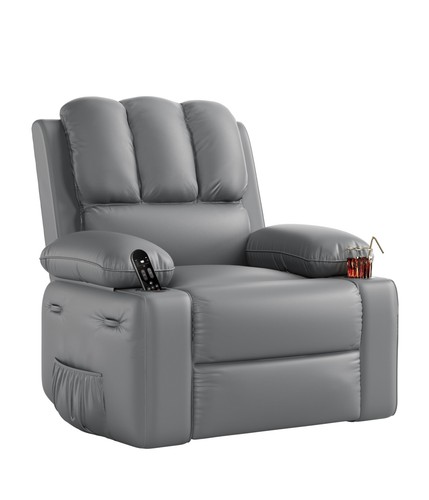 Manual recliner chair sofa - recliner, pu