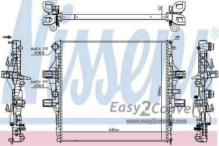 Nissens radiator for iveco - for,