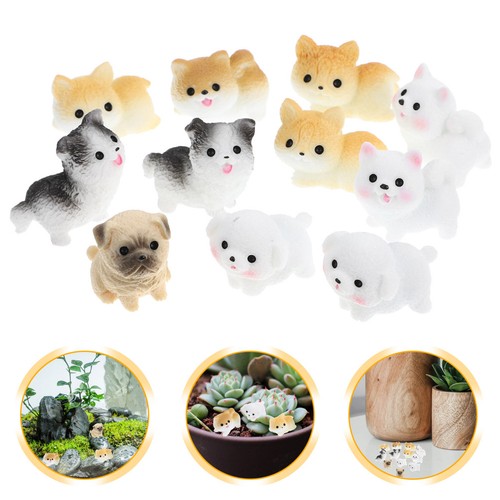 12pcs miniature dog figurines - miniature,