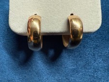 9ct gold hoop earrings - solid 9ct gold earrings