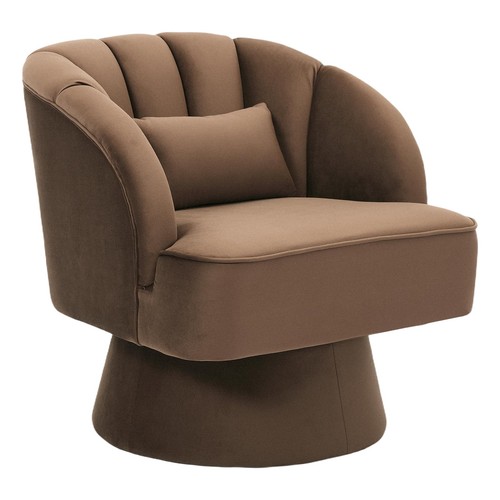 Swivel chair velvet accent - chair,
