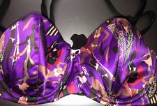 PRINCESSE TAM TAM VIOLET PATTERNED UNDERWIRED BRA 32C BRAND NEW FREEPOST