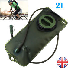 2L Water Bladder Backpack Hydration System Camel Back Pack Bag Hiking UK Green
