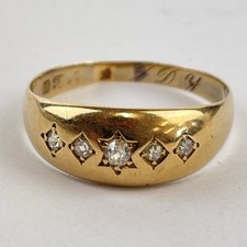 Antique 15ct Yellow Gold Five