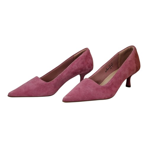 Wide fit suede kitten - m&s, heel