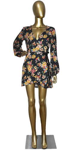 Zara wrap mini dress neck - zara,