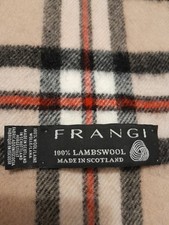 FRANGI 100% lambswool scarf  long 160 cm x 29 cm wide very warm