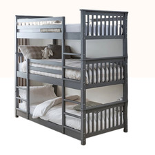 Novara White Triple Bunk Bed